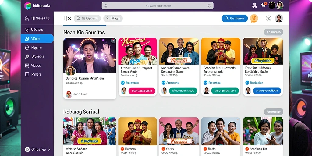 Tampilan permainan slot yang menarik dan berwarna-warni.