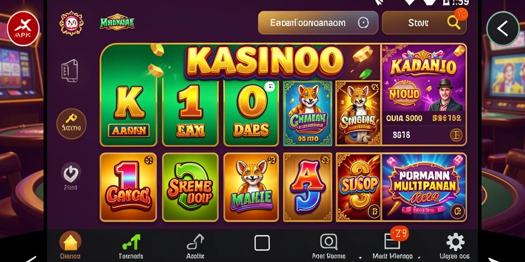 Screenshot menunjukkan tampilan awal aplikasi CUANWIN yang menarik.