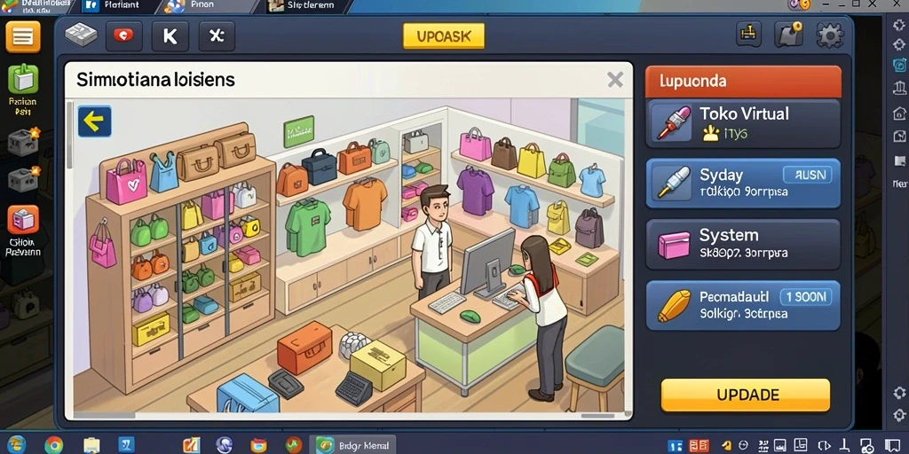 Screenshot menampilkan antarmuka permainan yang user-friendly.